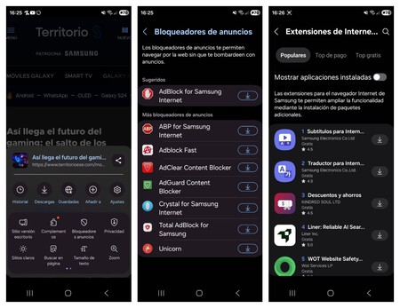 Extensiones Y Complementos