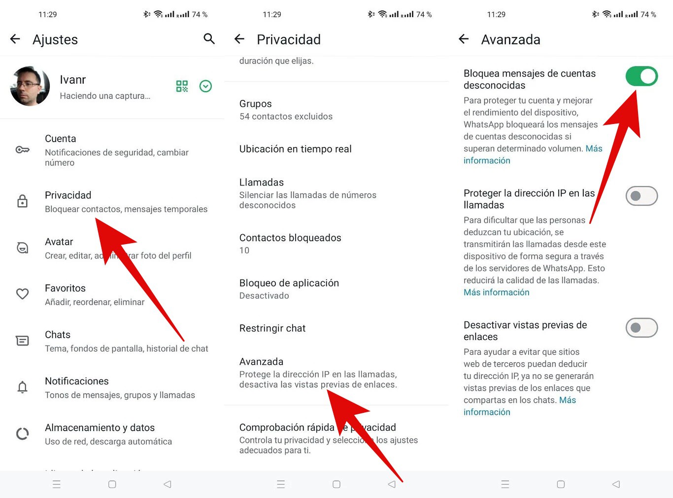 Opción de WhatsApp para bloquear mensajes de spam y estafas de ...