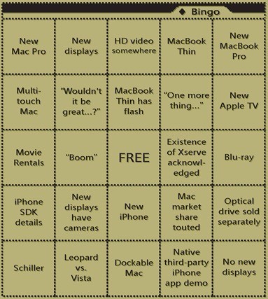 No hay Macworld Keynote sin su bingo
