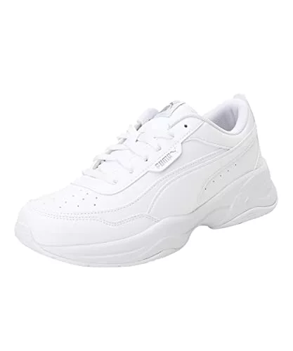 PUMA Cilia Mode, Zapatillas de Deporte Mujer, Puma White-Puma Silver, 38 EU