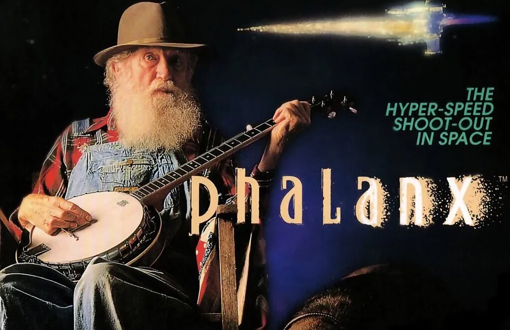 Esta es la portada más bizarra de la historia de los videojuegos. ¿Cómo se llegó a esto en un juego de naves? 