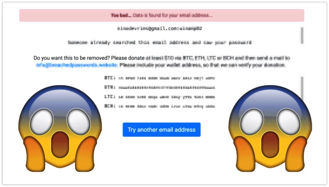 This Site Will Leak Your Password To Everyone Unless You Donate Bitcoin 2018 04 12 16 45 53