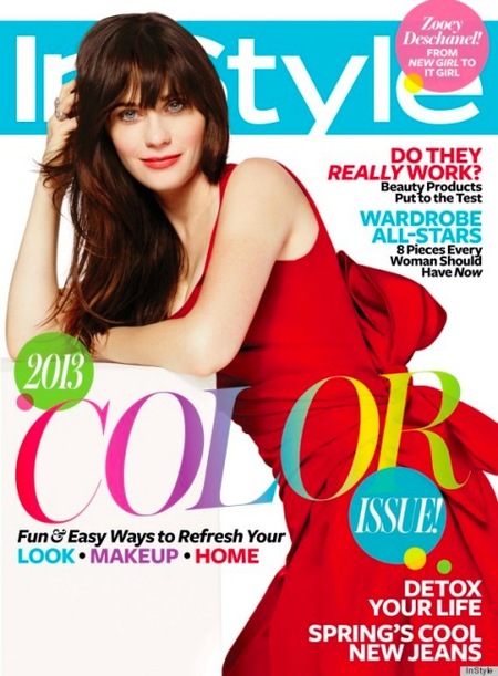 Zooey Deschanel en InStyle: ¡podría matar por ese vestido!