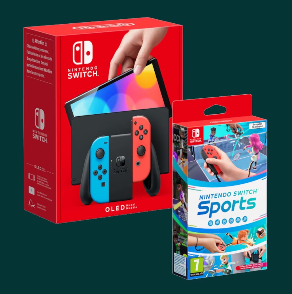 Consola Nintendo Switch OLED Neon + Switch Sports