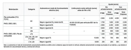 Cuantías MOVES Flotas