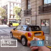 Así se vería Barcelona con las gafas de realidad aumentada de MINI