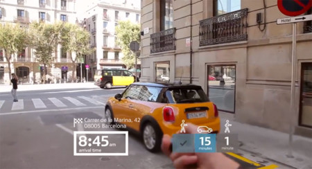 Así se vería Barcelona con las gafas de realidad aumentada de MINI