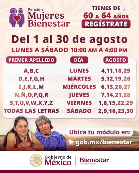 Cómo registrarse para recibir la Pensión Mujeres Bienestar 2025: calendario y todos los detalles sobre este programa