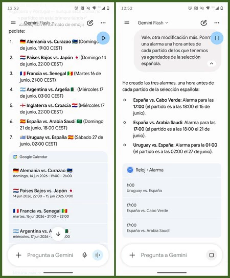 Gemini Partidos Mundial