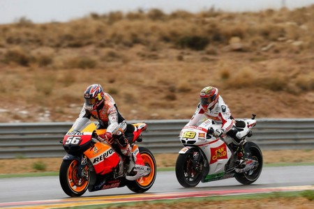 Jonathan Rea Alvaro Bautista Gp Aragon Motogp 2012