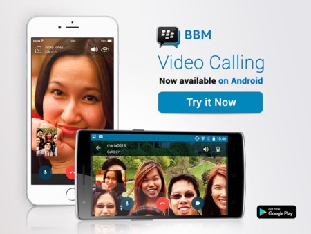 Las videollamadas de BBM en Android e iOS ya están disponibles en todo el mundo