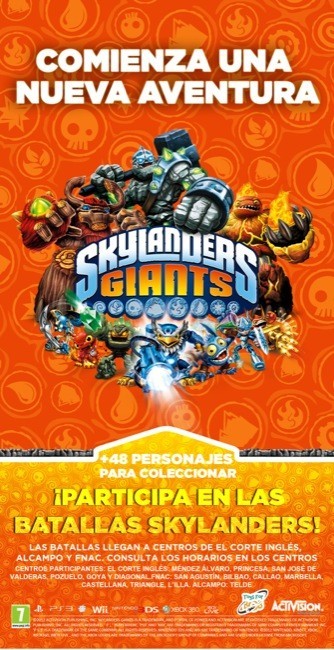 Los Skylanders Giants se van de gira por España organizando desafíos y repartiendo regalos