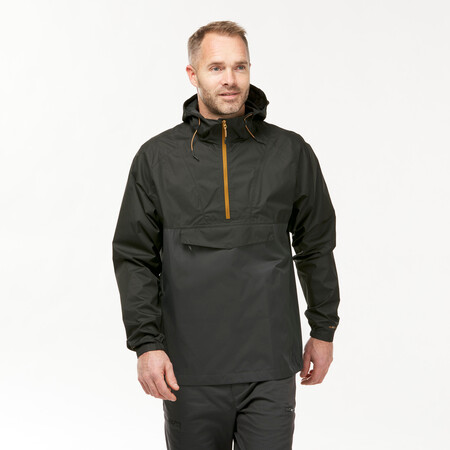 Chaqueta Impermeable De Montana Y Trekking Hombre Nh150 Negro