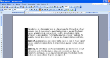 Seleccionar Texto En Bloques Verticales