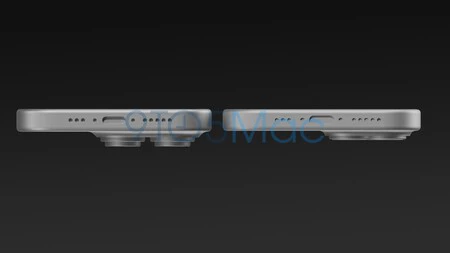 左がiPhone 15 Pro、右がiPhone 15