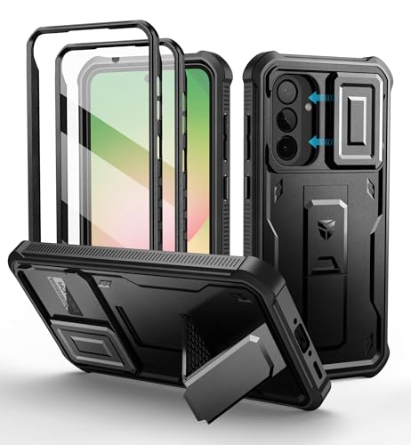 Dexnor para Funda Samsung Galaxy A56 con Tapa Protectora Deslizante de Cámara & Protector de Pantalla & Stent