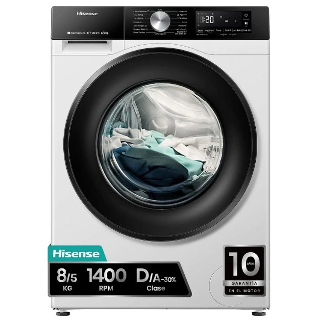 Lavadora secadora - Hisense WD3S8043BW3