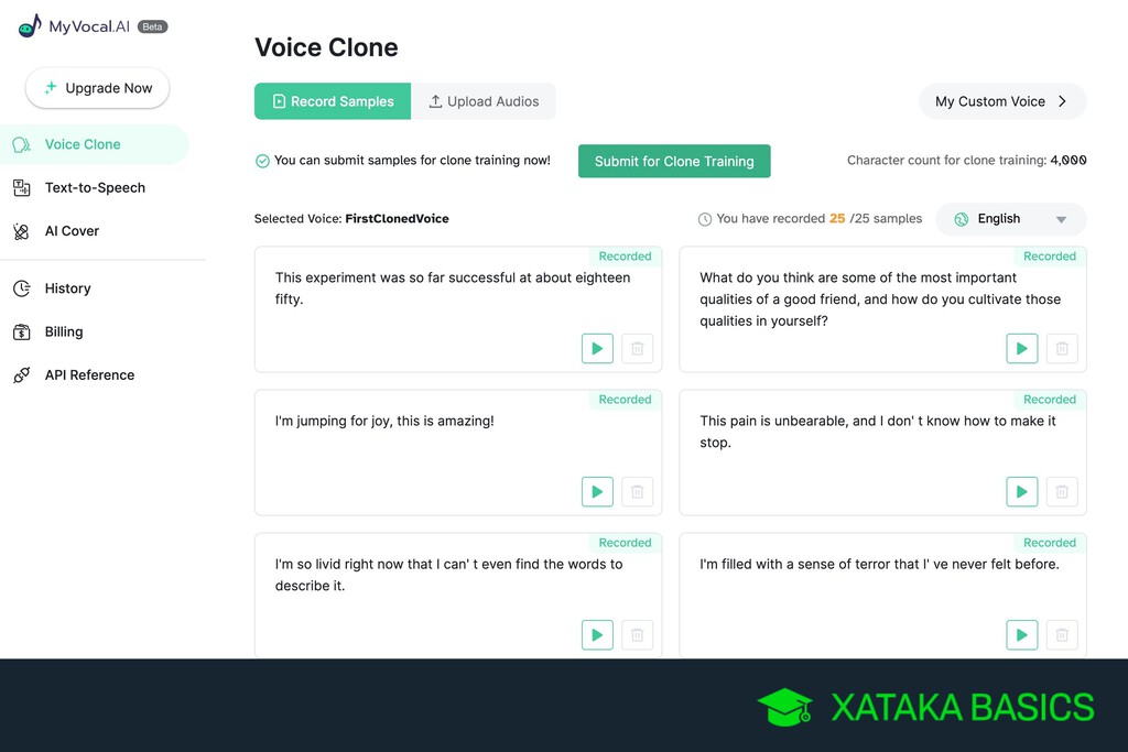 My Vocal AI: cómo clonar tu voz con inteligencia artificial y usarla para crear narraciones con tu voz