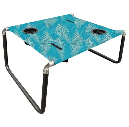 Neso Mesa de Playa portátil con portavasos, Bolsillos para teléfono Celular, Ligera para picnics y Parques (Frentes Acuáticos)