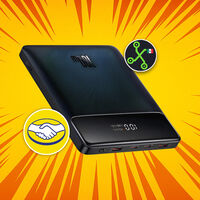 Power bank de diseño plano y con 20,000 mAh que pueden cargar desde tu laptop hasta cuatro celulares al mismo tiempo 