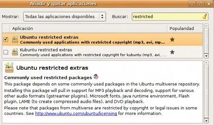 Ubuntu Restricted Extras