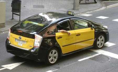 Toyota Prius taxi, en Barcelona