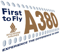 Singapur Airlines subasta su primer vuelo con A380
