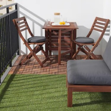 Fáciles de instalar, y sin obras. Dale un nuevo aire a tu terraza, balcón o jardín con estos suelos de exterior de Ikea