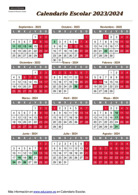 CalendarioEscolar-Extremadura