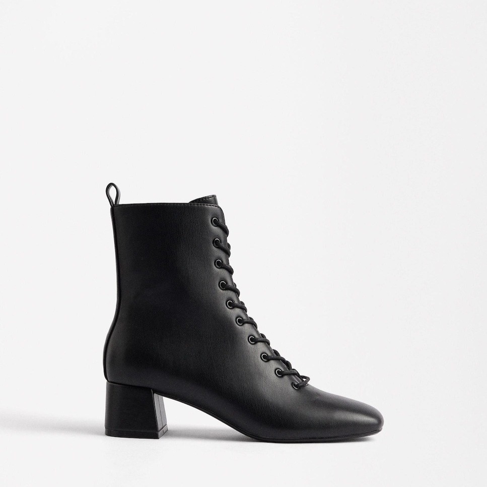 Parfois - Botines de mujer con tacón y cordones.