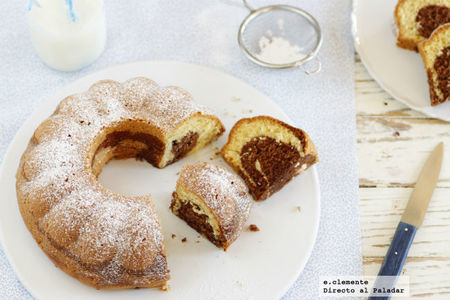 Bizcocho mármol con Nutella. Receta