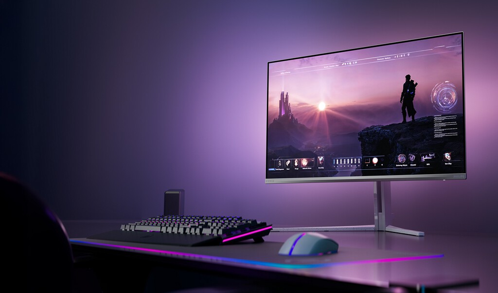 Ya es oficial: así es el nuevo monitor QD-OLED de Philips con 240 Hz y su propio Ambilight 