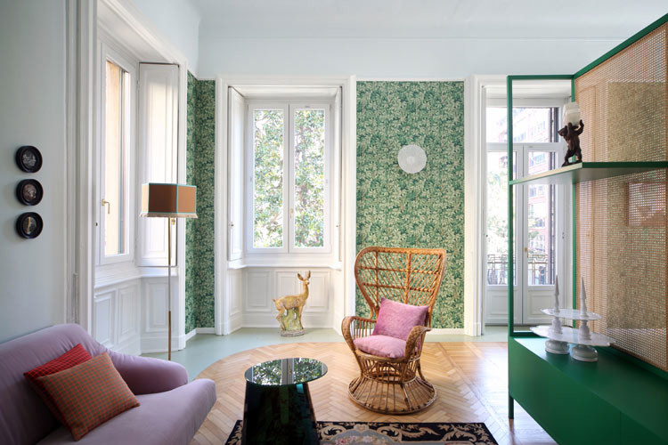 Descubre este hermoso apartamento en Milán en el que el verde es el