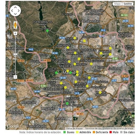 Contaminacion Madrid Estaciones