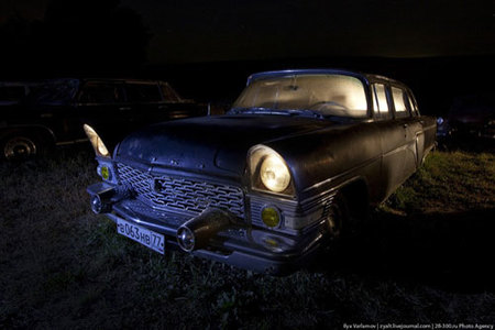Coches abandonados en Rusia