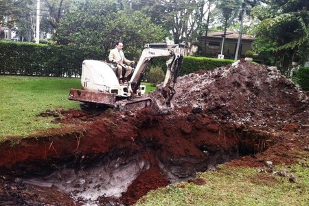 Haciendo hueco en el jardín