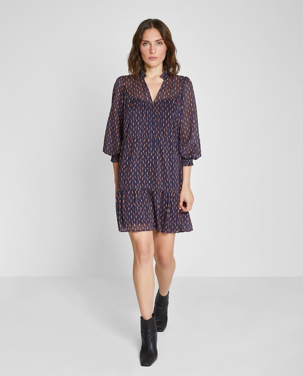 Vestido corto fluido