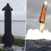 Starship acabó de color naranja tras el vuelo 10. SpaceX no ha explicado el motivo, pero Internet tiene sus teorías