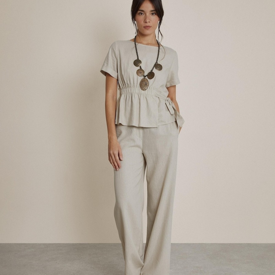 Pantalones de lino Trucco
