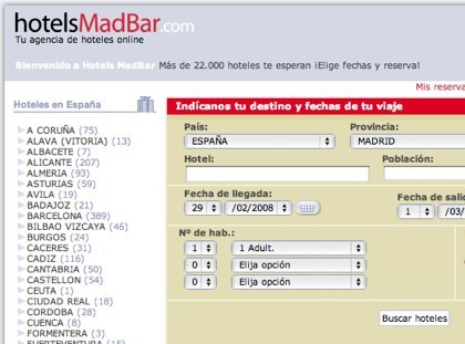 HoltelsMadBar, todos los hoteles del mundo