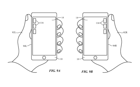 Una patente de Apple muestra cómo la interfaz del iPhone se puede adaptar según cómo lo cojas