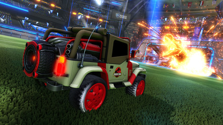 Los Jeeps y accesorios de Jurassic World llegarán a Rocket League este mismo mes