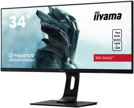 Con relación de aspecto 21:9 y resolución QHD+: así es el monitor iiyama GB3461WQSU Red Eagle