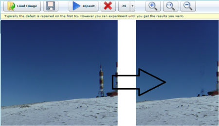 WebInPaint, elimina elementos no deseados de tus fotos