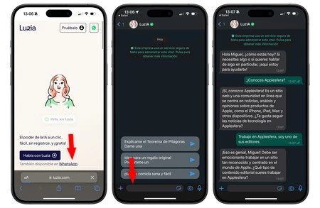 Whatsapp でチャットする