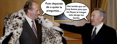 ¿Juan Carlos I de España o Cruella de Vil? El abrigo de pieles ilegal que recibió el Rey Emérito en Kazajistán