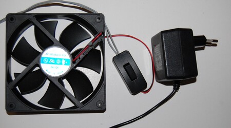 Ventilador Conectado A Fuente12voltios