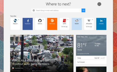 Microsoft Edge sigue tomando forma: así es su página de inicio para nuevas pestañas