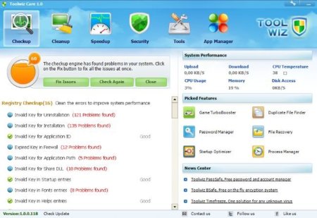 Toolwiz Care, completa herramienta para el mantenimiento del equipo