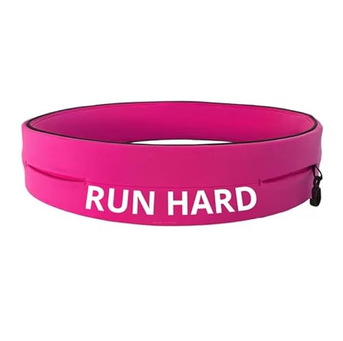 VIKZON®. Riñonera Running- Cinturón Running Unisex con Porta Móvil, Ideal para Running, Trail y Gimnasio - Ligero y Cómodo. (Fucsia, M)